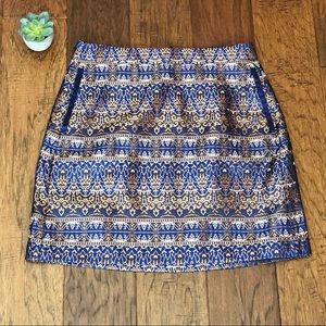 MASSIMO DUTTI SKIRT BEAUTIFUL METALLIC  SIZE 6